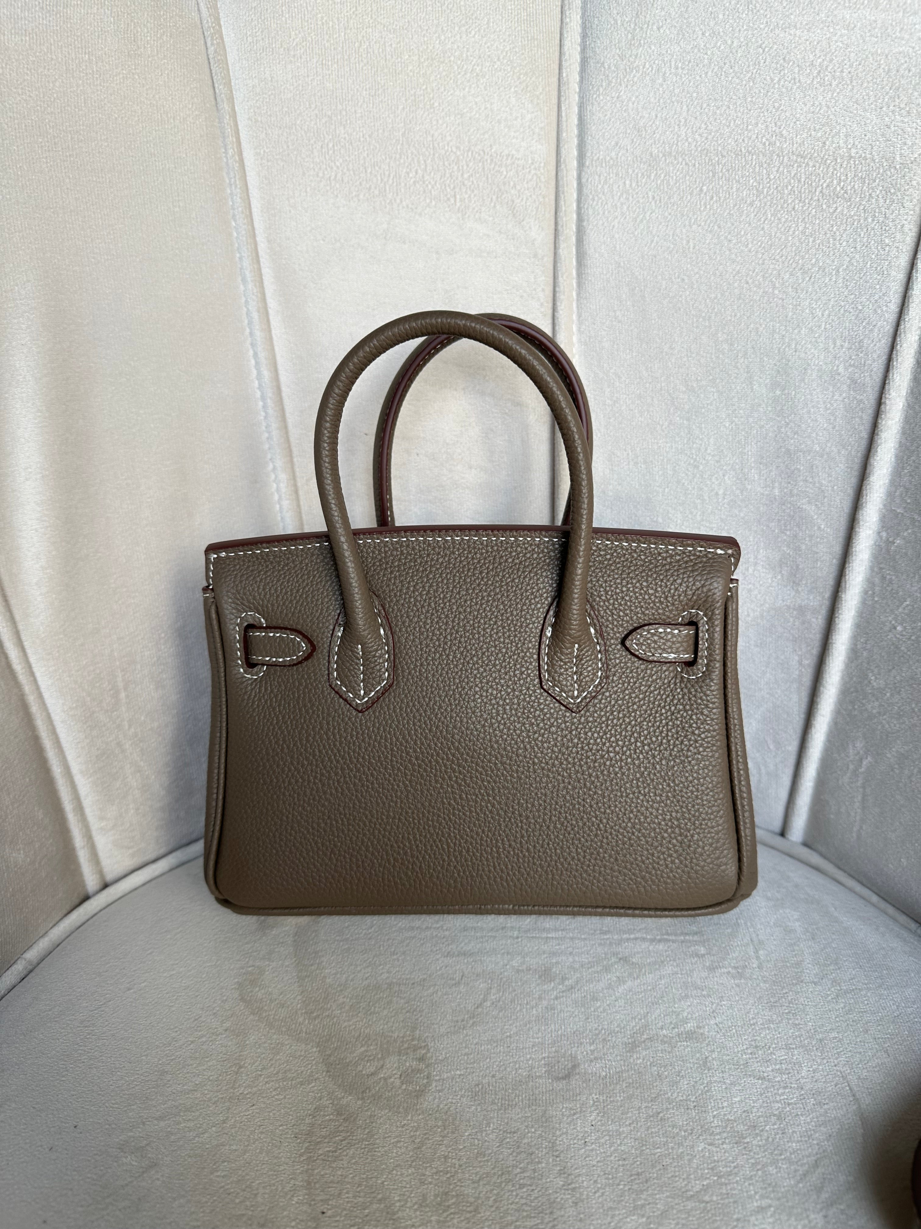 MEILI ™- Giselle Bag - In Vera Pelle - Tortora