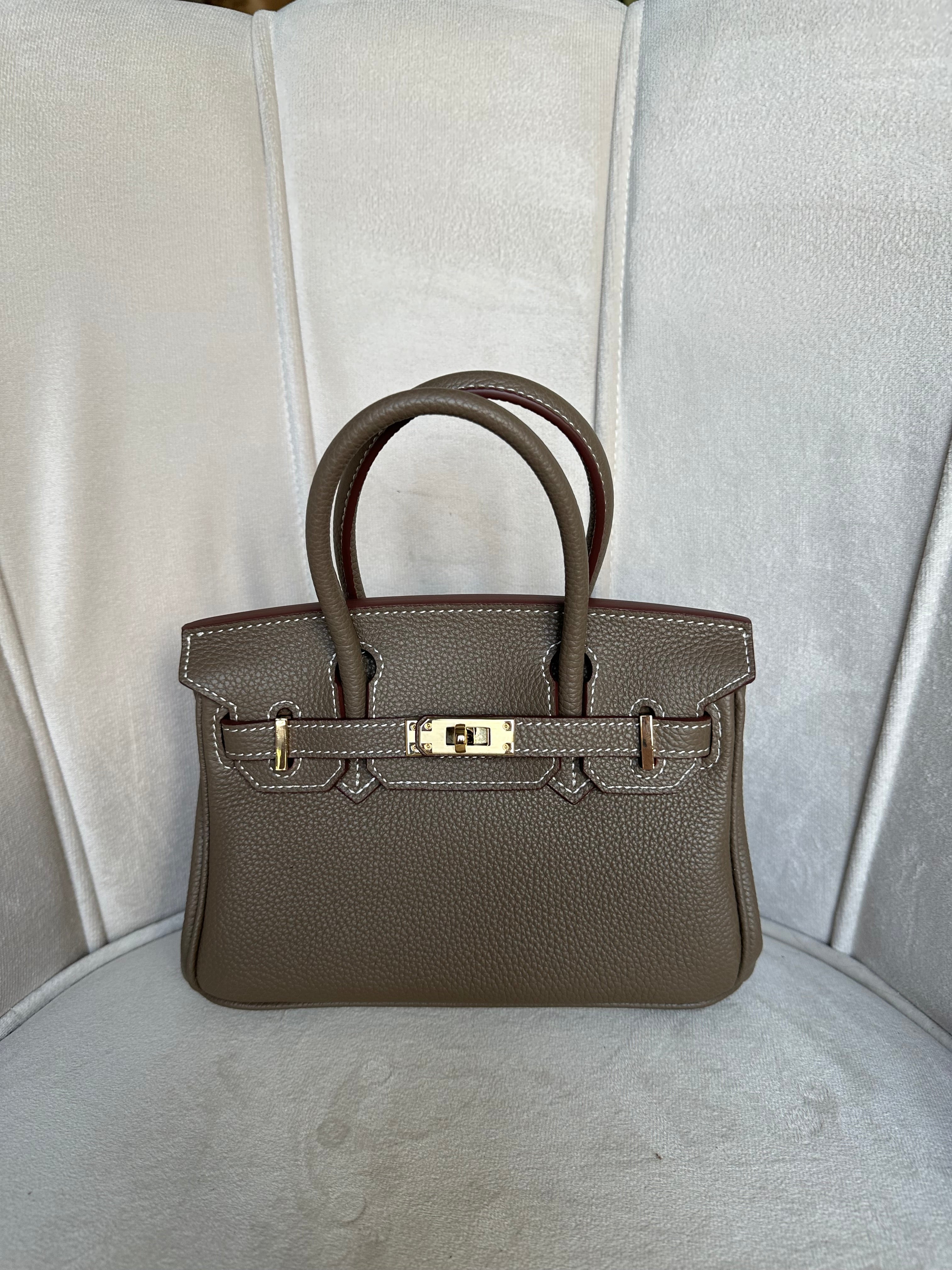 MEILI ™- Giselle Bag - In Vera Pelle - Tortora